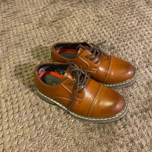 Stylish Brown Kids Dress Shoes